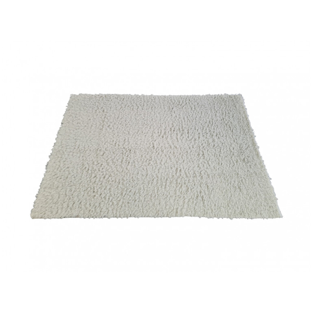 Tapis sherpa rectangulaire gris reflets vert 100x133cm - AURORE 288