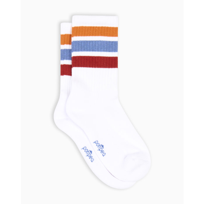 Calza Alcide con righe a contrasto