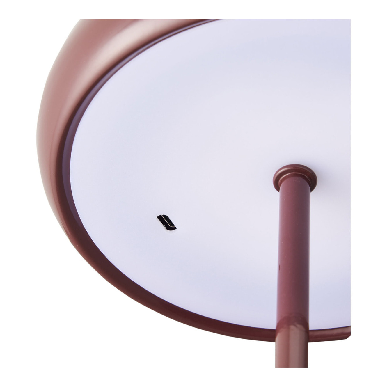 Lampada da tavolo Margate ricaricabile in metallo bordeaux ø16 cm