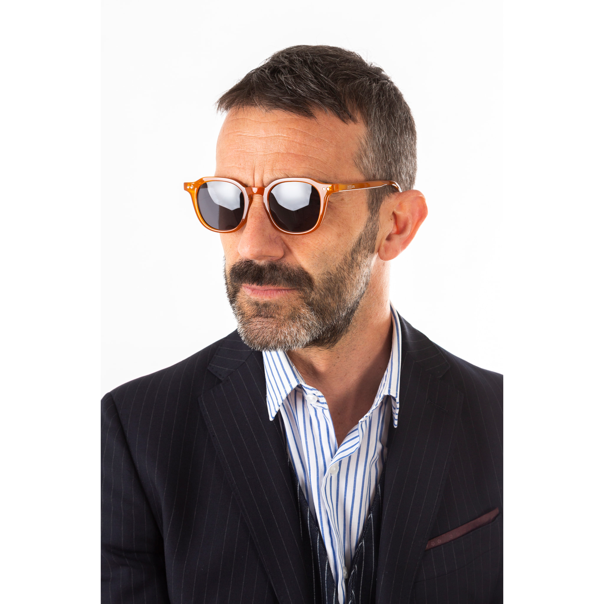 Gafas de sol OCEAN HILL - Miel brillante / Ahumada