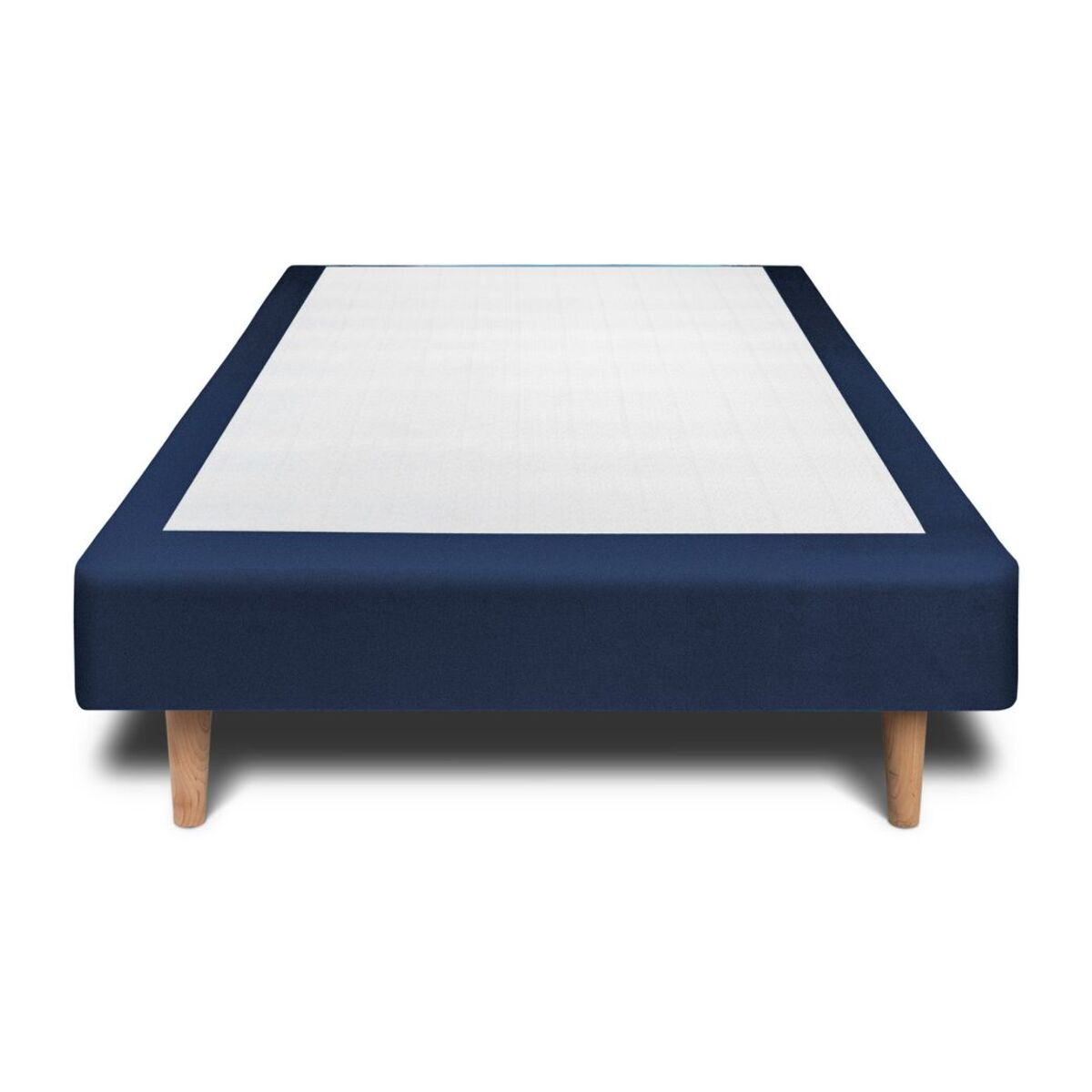 Sommier Tapissier Velours Ep14 - pieds bois