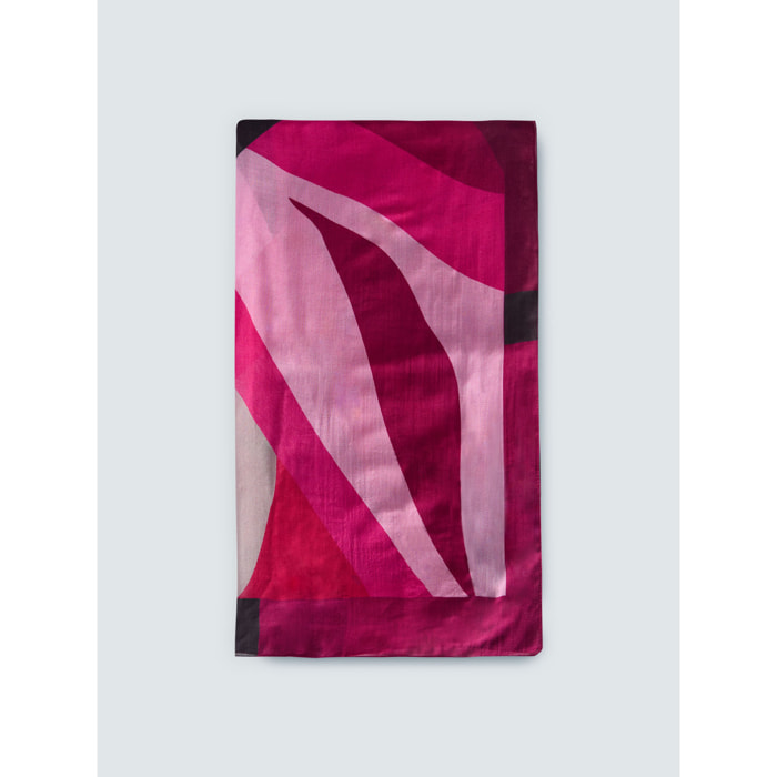 Fiorella Rubino - Foulard lungo con stampa colorata - Fucsia