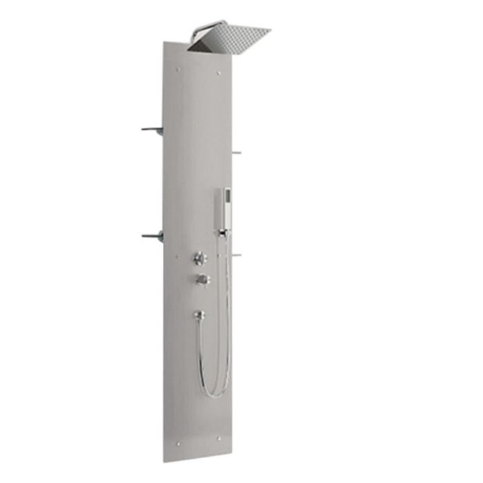 KINEDO Colonne de douche Aquaglass gris thermostatique