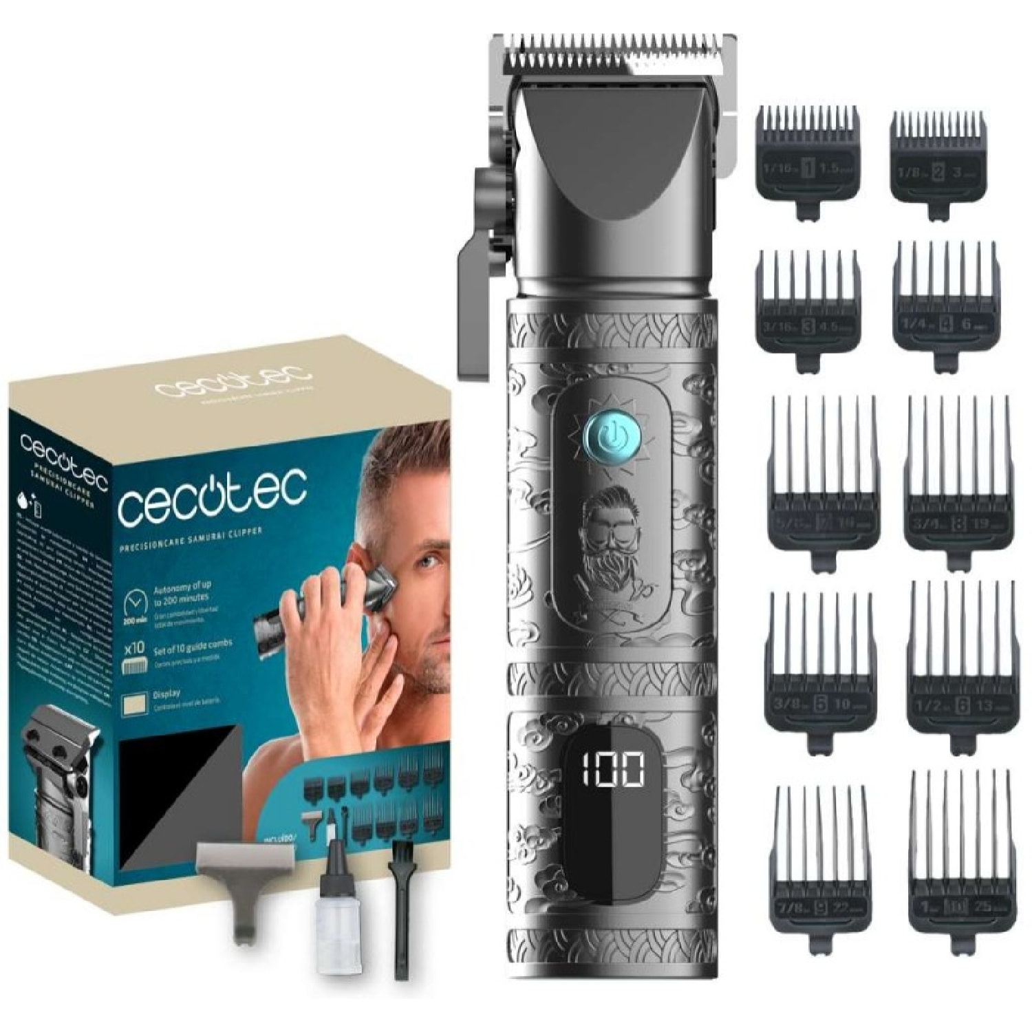 Cecotec Afeitadora Corporal PrecisionCare Samurai Clipper