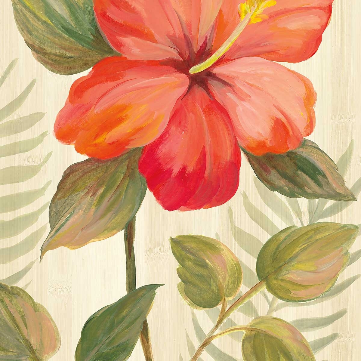 Poster Diamant d'hibiscus Affiche sous cadre noir