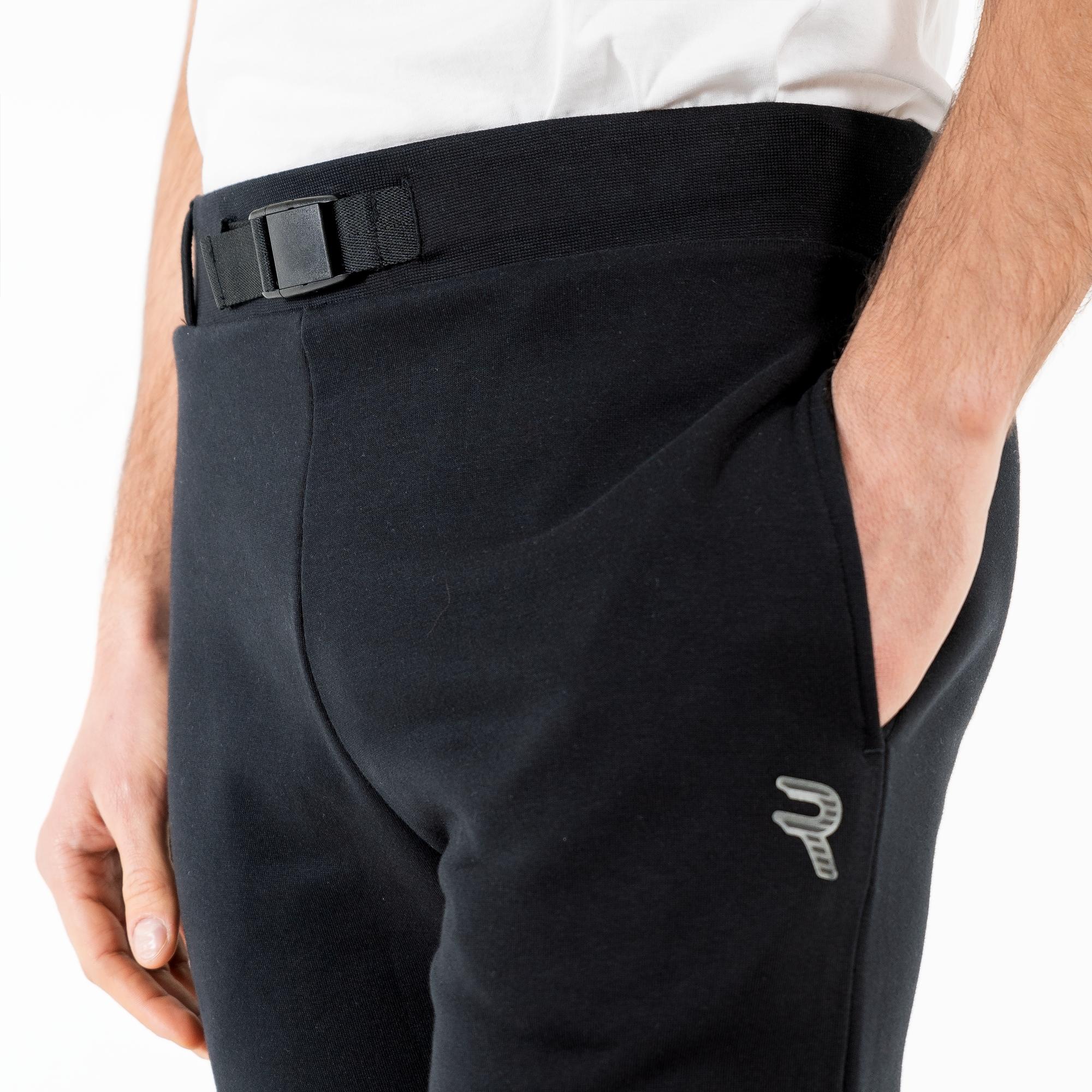 Pantaloni joggers in cotone organico con cintura narrow fit