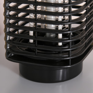 Outsunny Lampe anti-insectes anti moustique design lanterne tue mouche électrique destructeur d'insectes LED 3 W noir