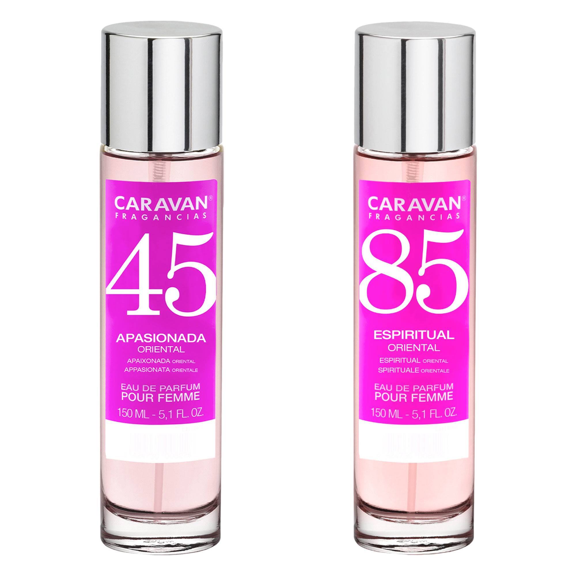 Caravan fragancias - caja de regalo con 2 perfumes: nº45 y nº85 de 150 ml, para mujer