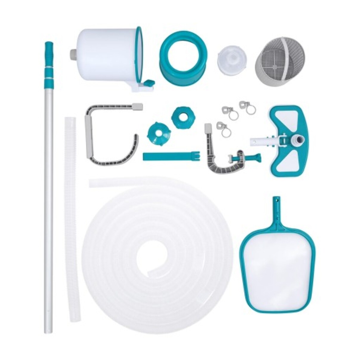 Bestway Kit entretien piscine Deluxe avec skimmer, aspirateur et épuisette