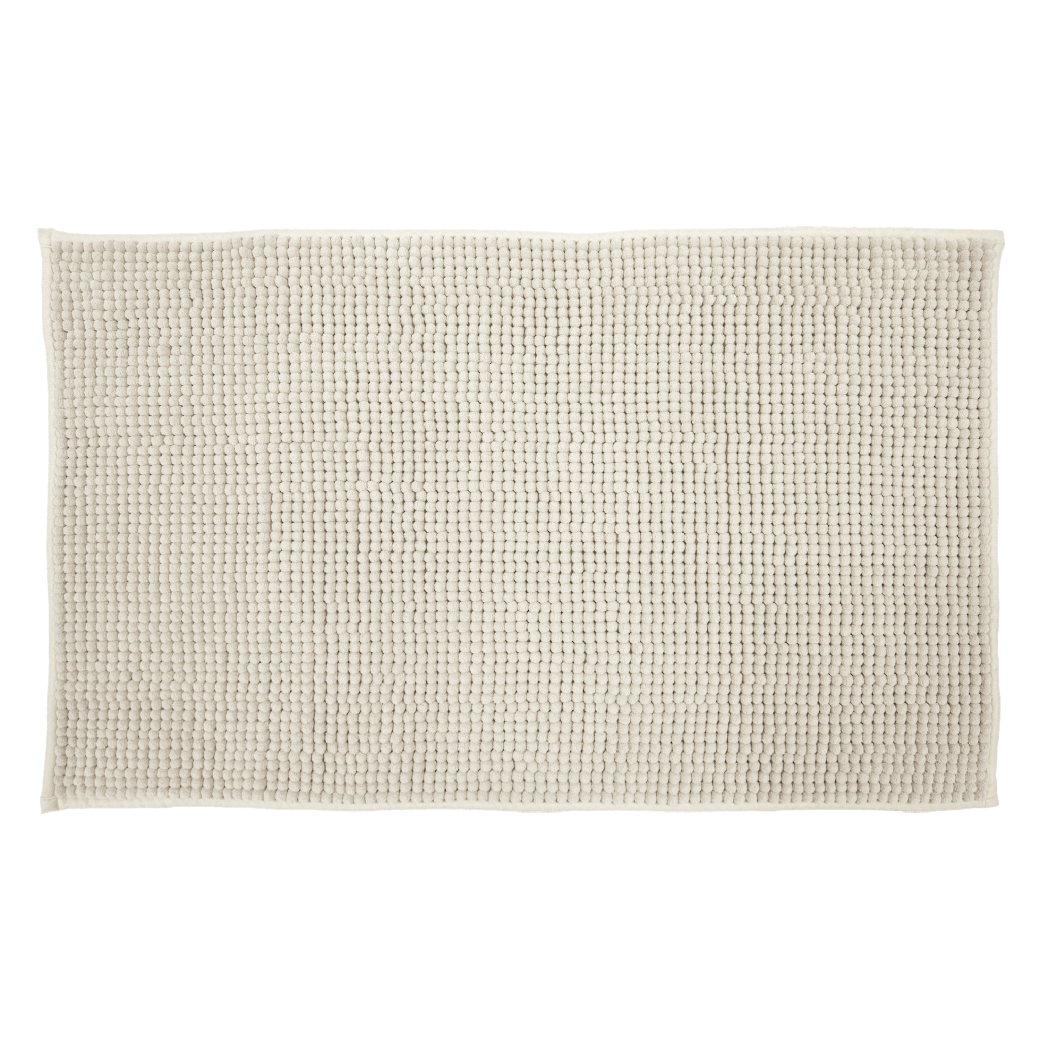 TAPPETO BAGNO SCENDI DOCCIA 50X80 CM 100% POLIESTERE CREMA