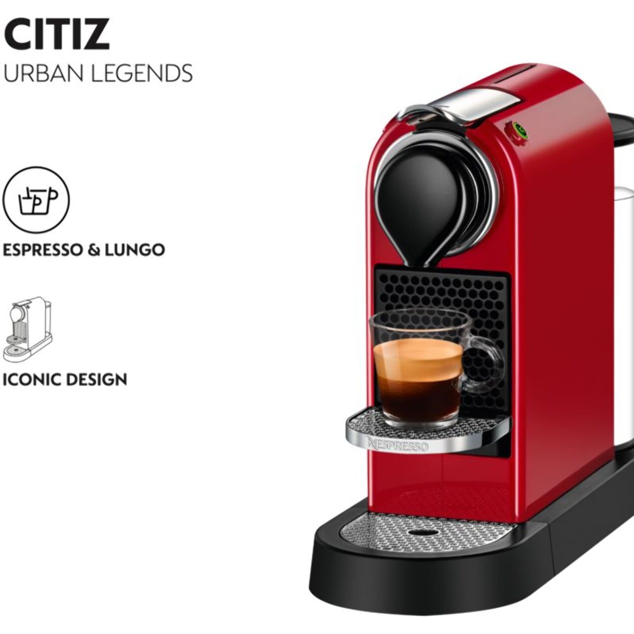 Nespresso KRUPS Citiz Rouge YY4117FD