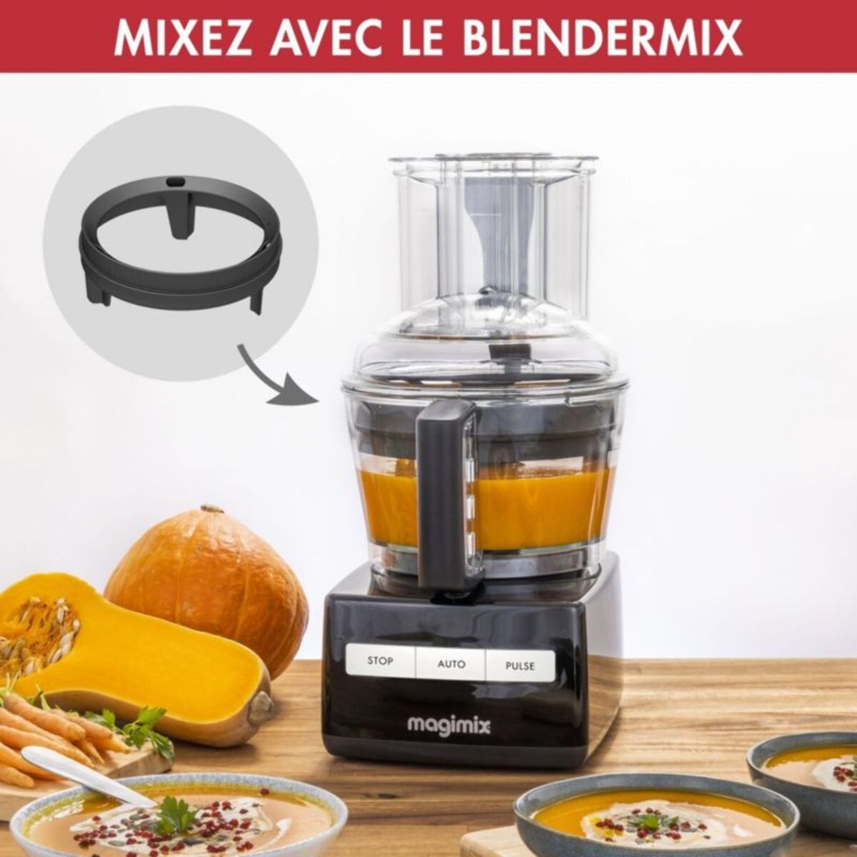 Robot multifonction MAGIMIX CS 5200 XL Noir