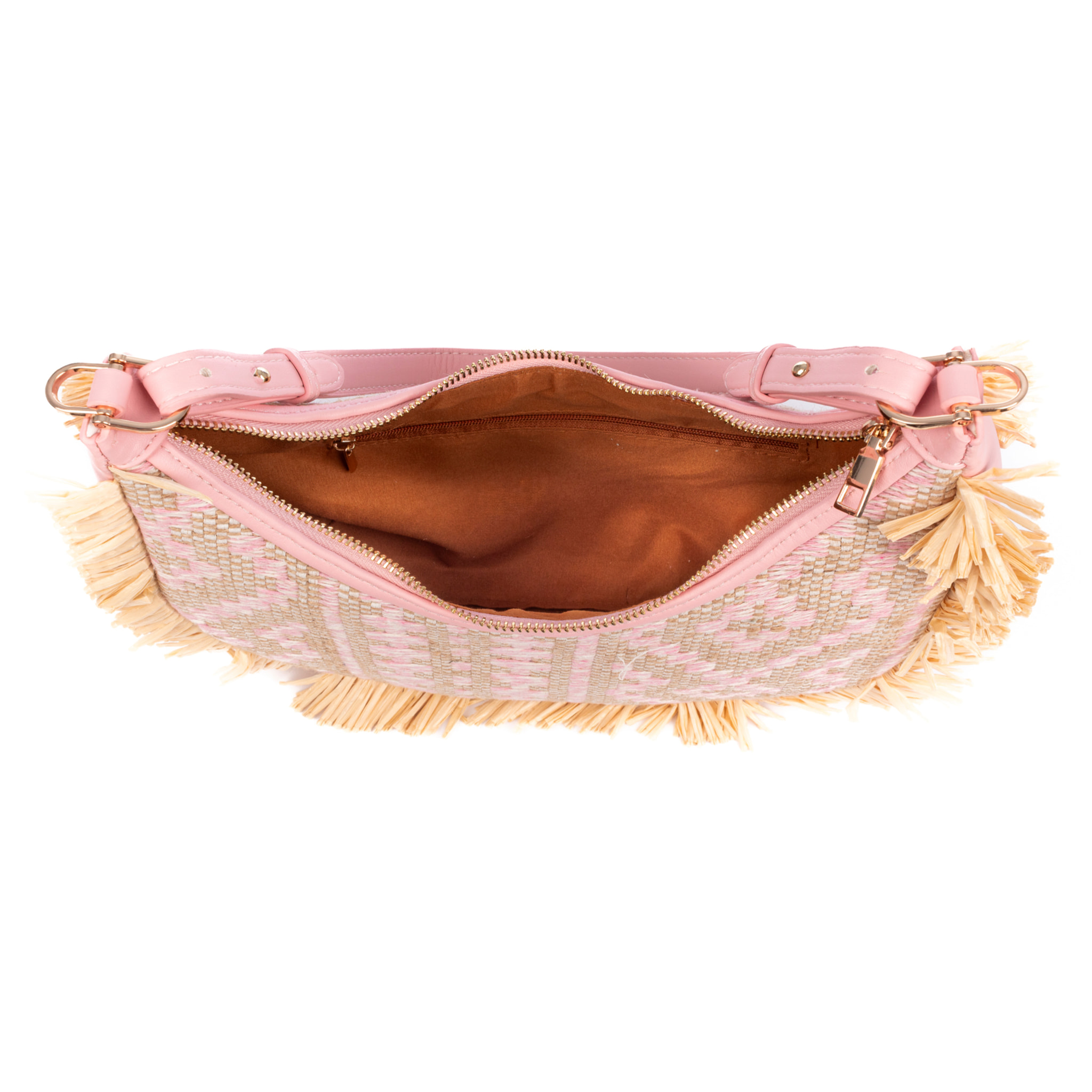 Biscubio Bolso de hombro Mujer. Fabricado en tela y piel sintética PU.