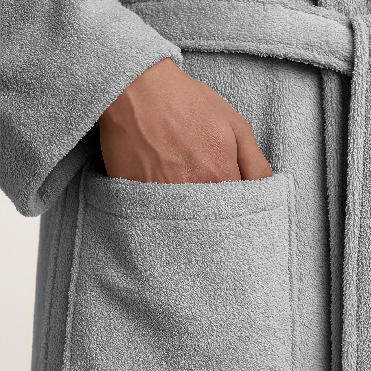 Albornoz - 100% algodón rizo peinado - 420 g/m2