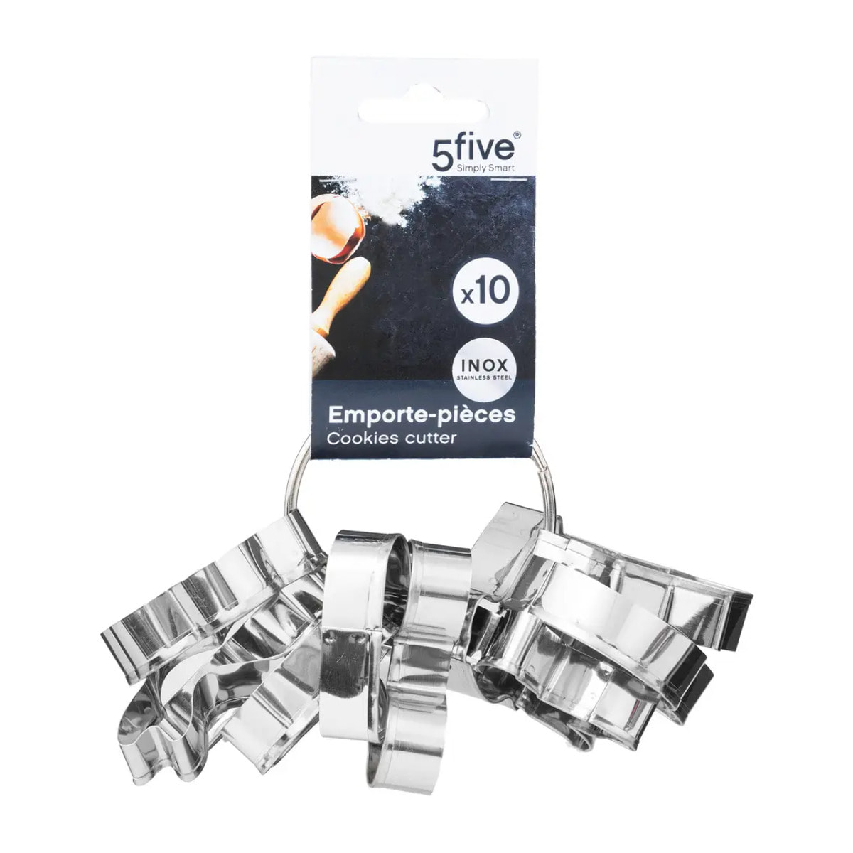 Lot de 10 emporte-pièces en acier