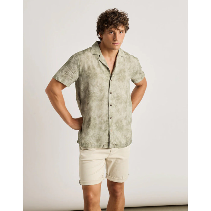 Camisa Manga Corta Caqui - Fog