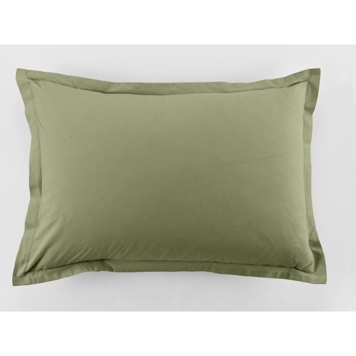Lot De 2 Taies D'oreiller 100% Coton 57fils Verveine