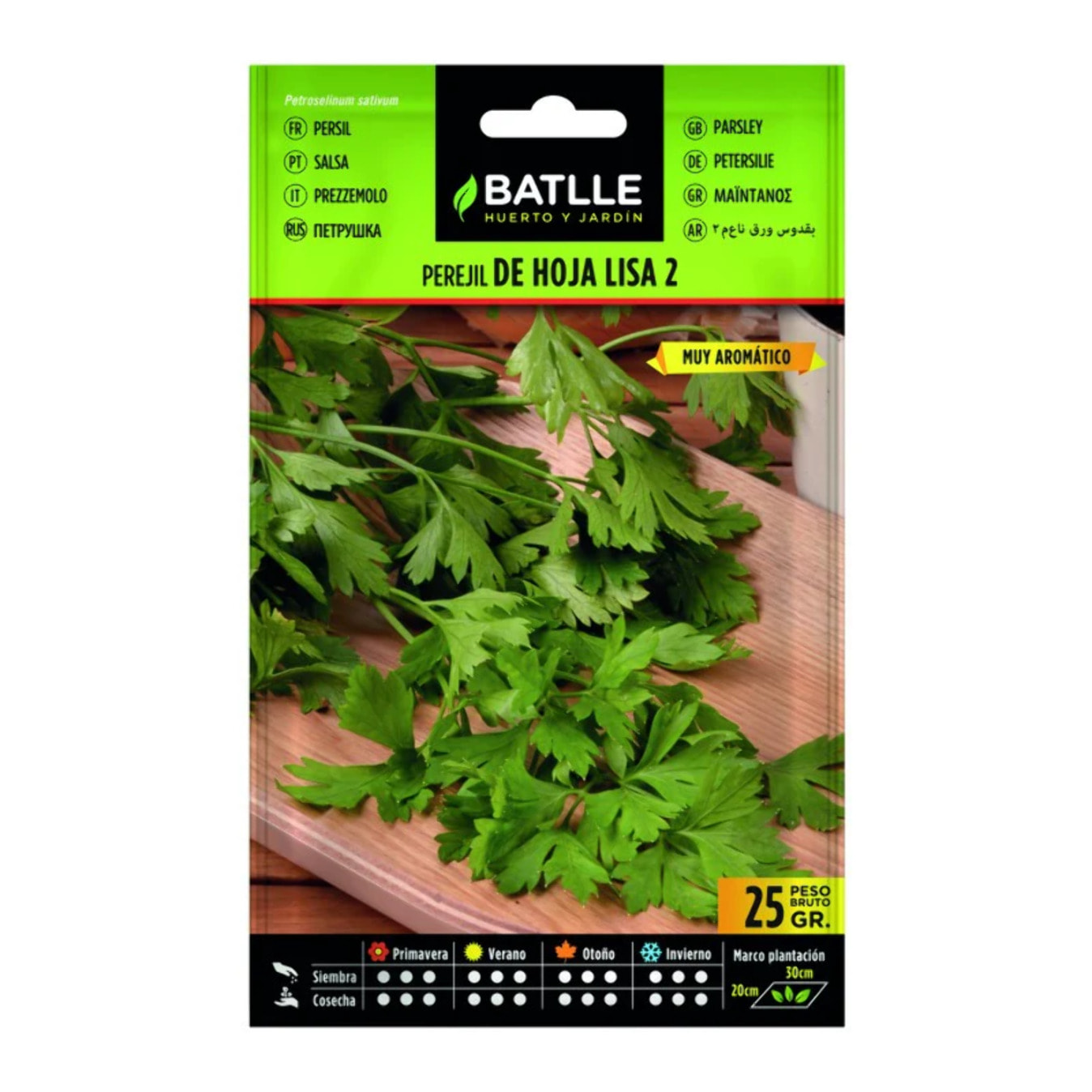 Semillas de Perejil Común de hoja lisa 2 25 g Batlle