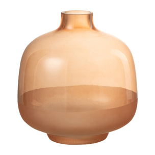 J-Line vase Hany - verre - pêche - small - Ø 17 cm