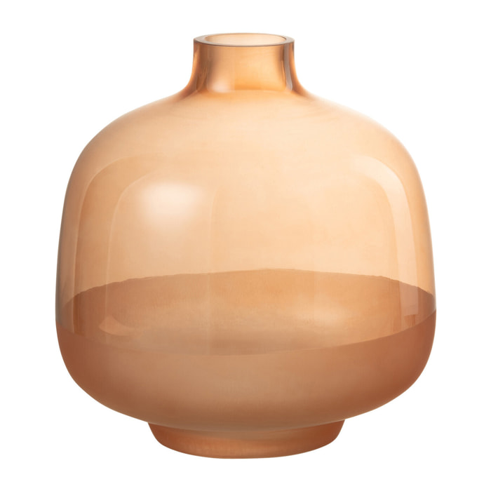 J-Line vase Hany - verre - pêche - small - Ø 17 cm