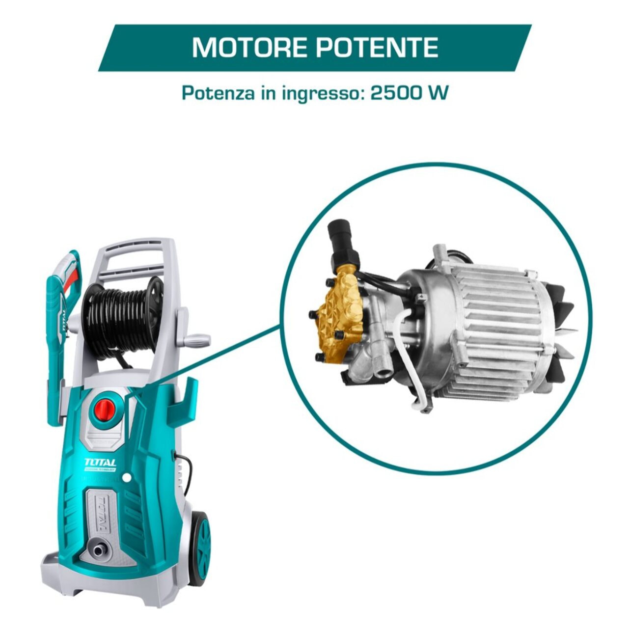 Idropulitrice 2500W - 160bar con Accessori