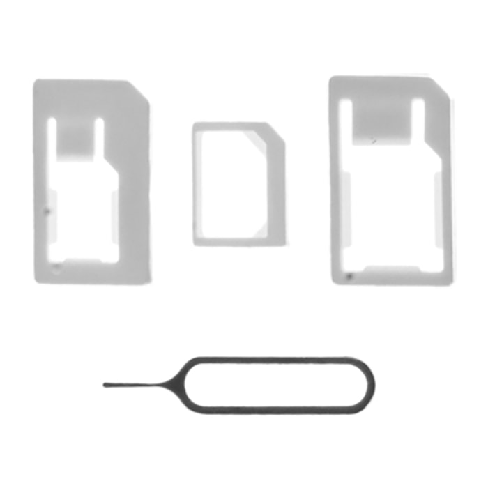 DAM ADATTATORE SIM CARD 7x1x10 Cm. Colore bianco