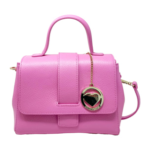 Chicca Borse - Borsa a Mano Donna in Vera Pelle - Colore Rosa