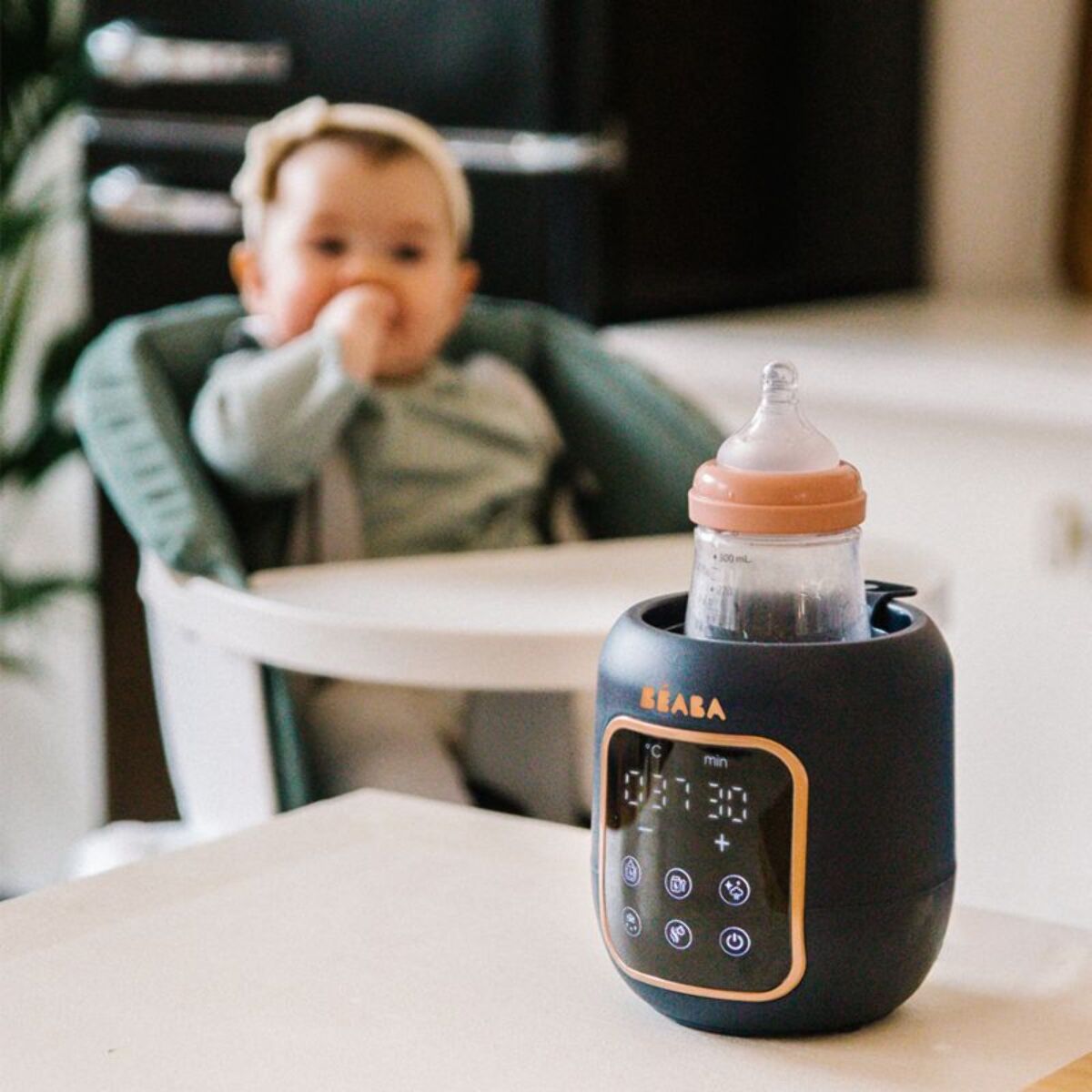 Chauffe biberon BEABA Multi-milk Night blue