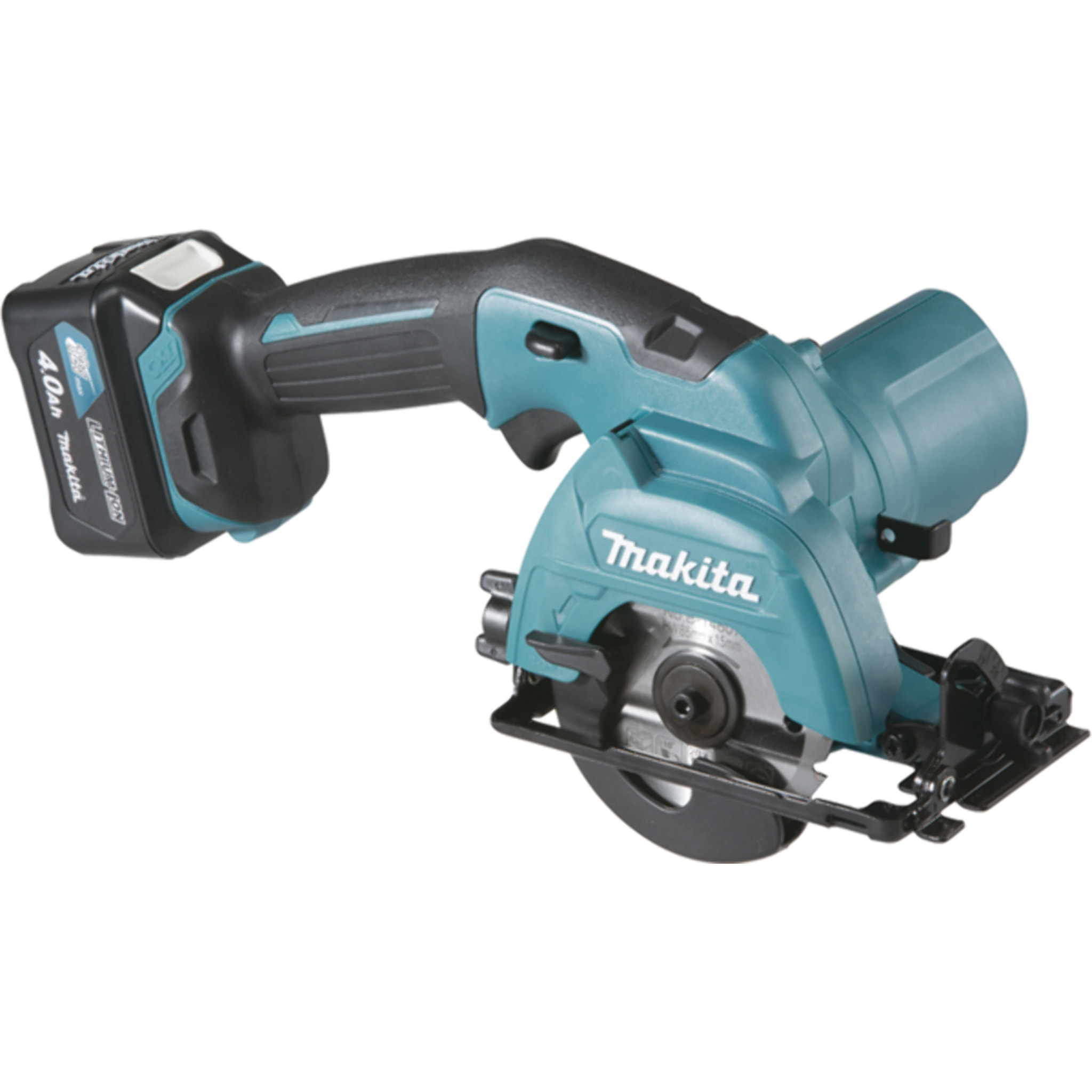 Scie circulaire 10.8V CXT Ø85 mm - MAKITA - avec 2 batteries 12V 4.0Ah - chargeur - MakPac - HS301DSMJ