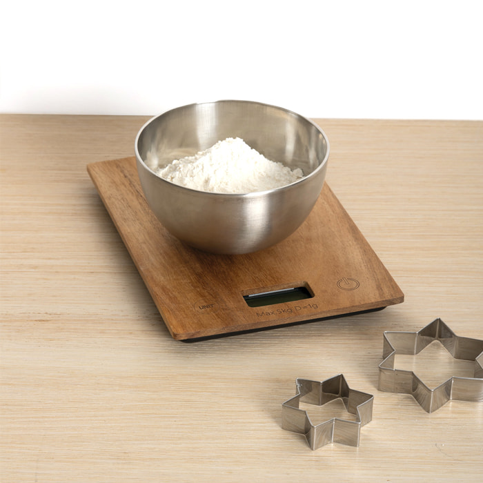 Balance de cuisine digitale "Harmony" en acacia
