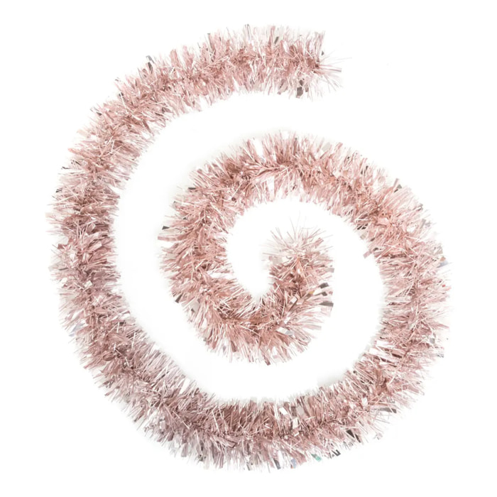Guirlande de Noël Brillant Mate 100 x 6 x 2 M Rose