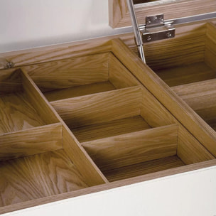 Coiffeuse Diva croco blanc Kare Design