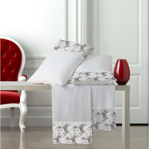 Completo letto Armonie IPERSAN Puro Cotone Classic Elegance Bianco