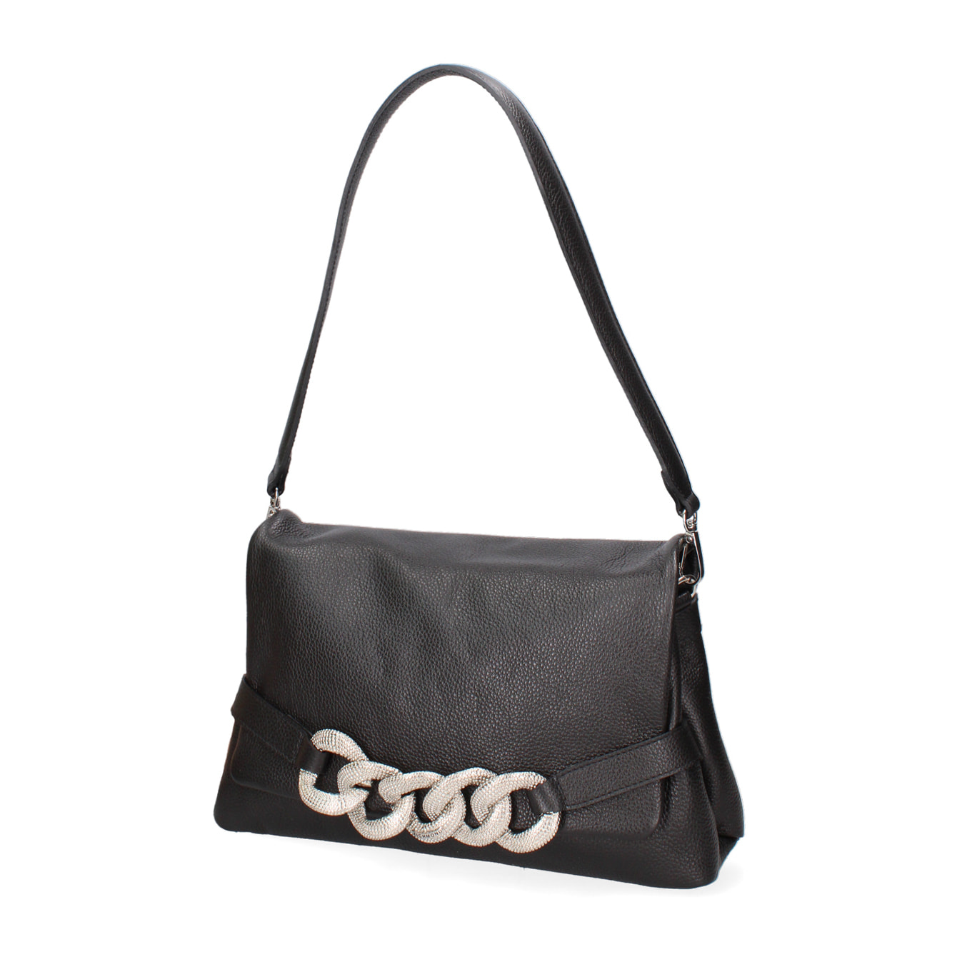 Borsa a spalla da donna In Vera pelle Made in Italy 27x17x11 cm