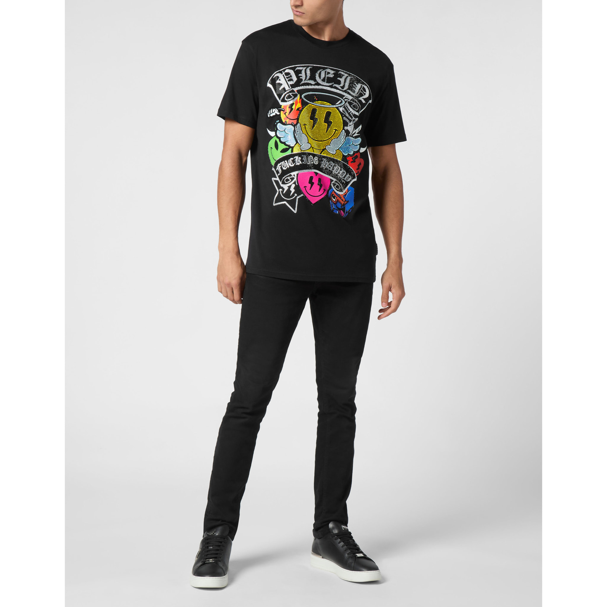 PHILIPP PLEIN Maglietta a girocollo SMILE
