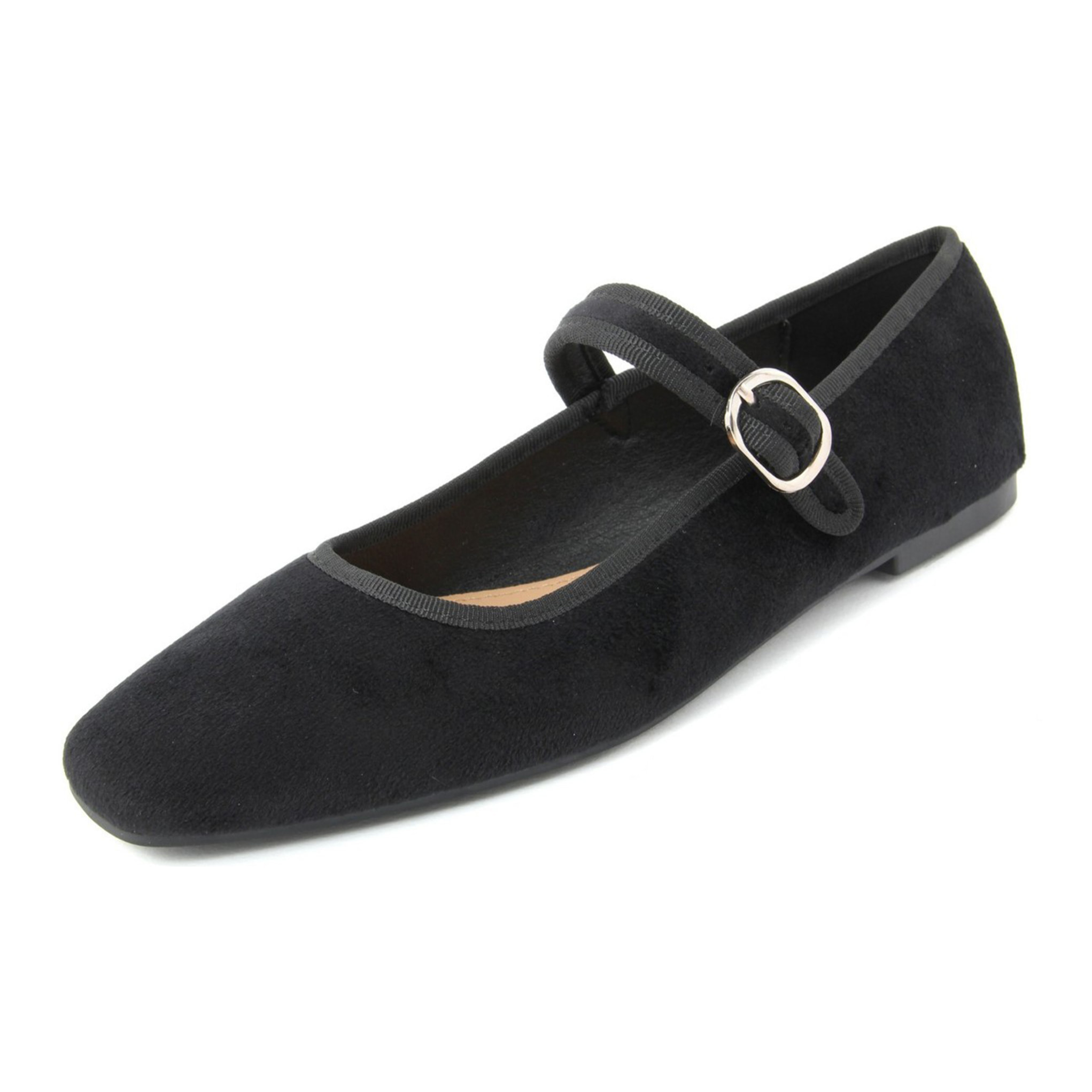 Ballerine Donna colore Nero-Altezza tacco:1cm