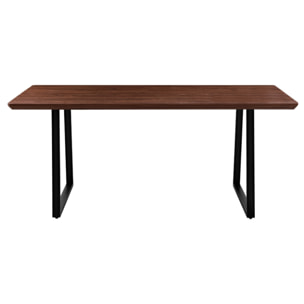 Tavolo da pranzo industrial color noce 180x90x76 cm - Henry