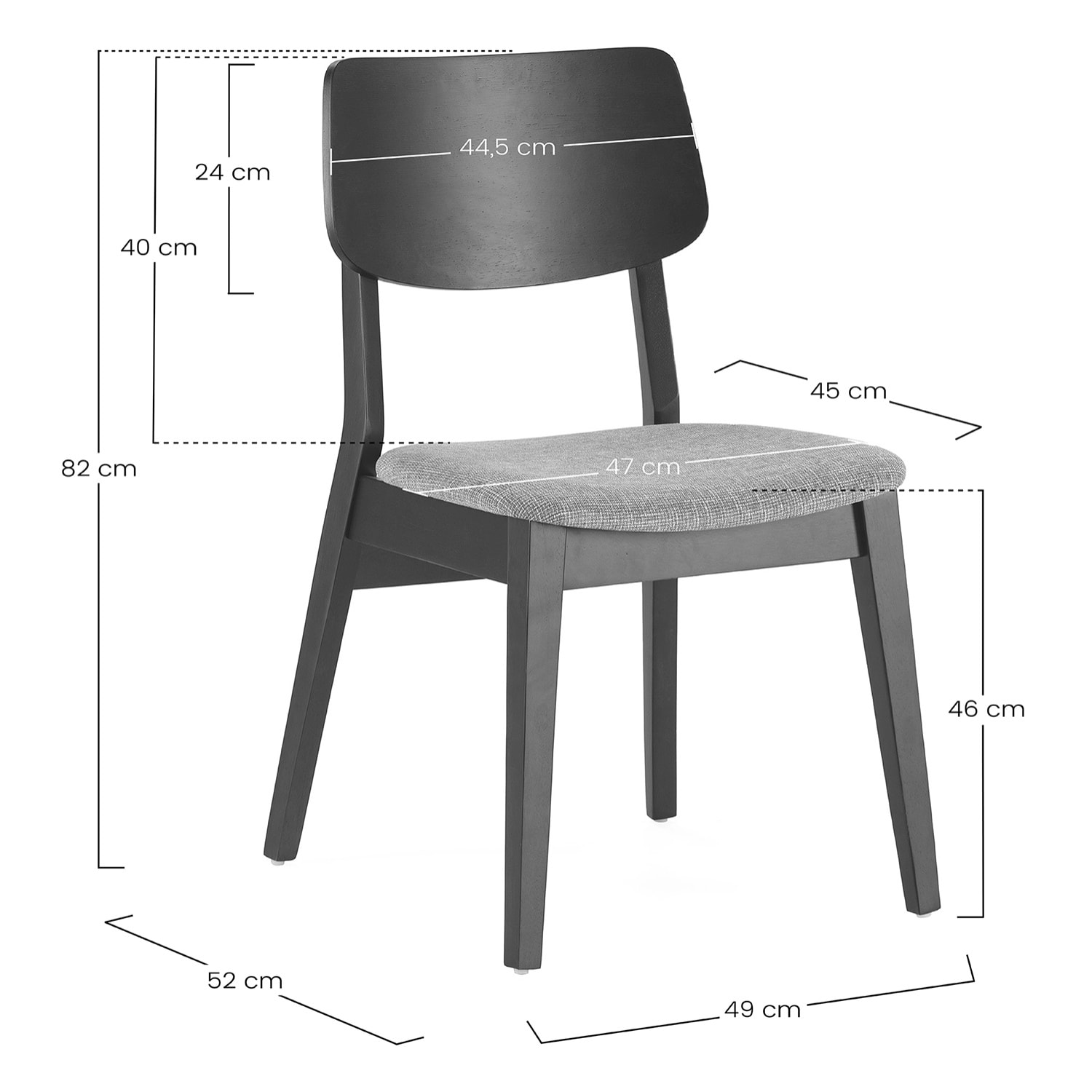 Pack 2 sillas Susi, Madera Maciza