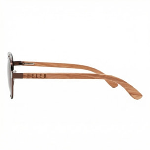 Gafas de Sol Feler 1517-2 Polarizadas de Madera Unisex 55 mm
