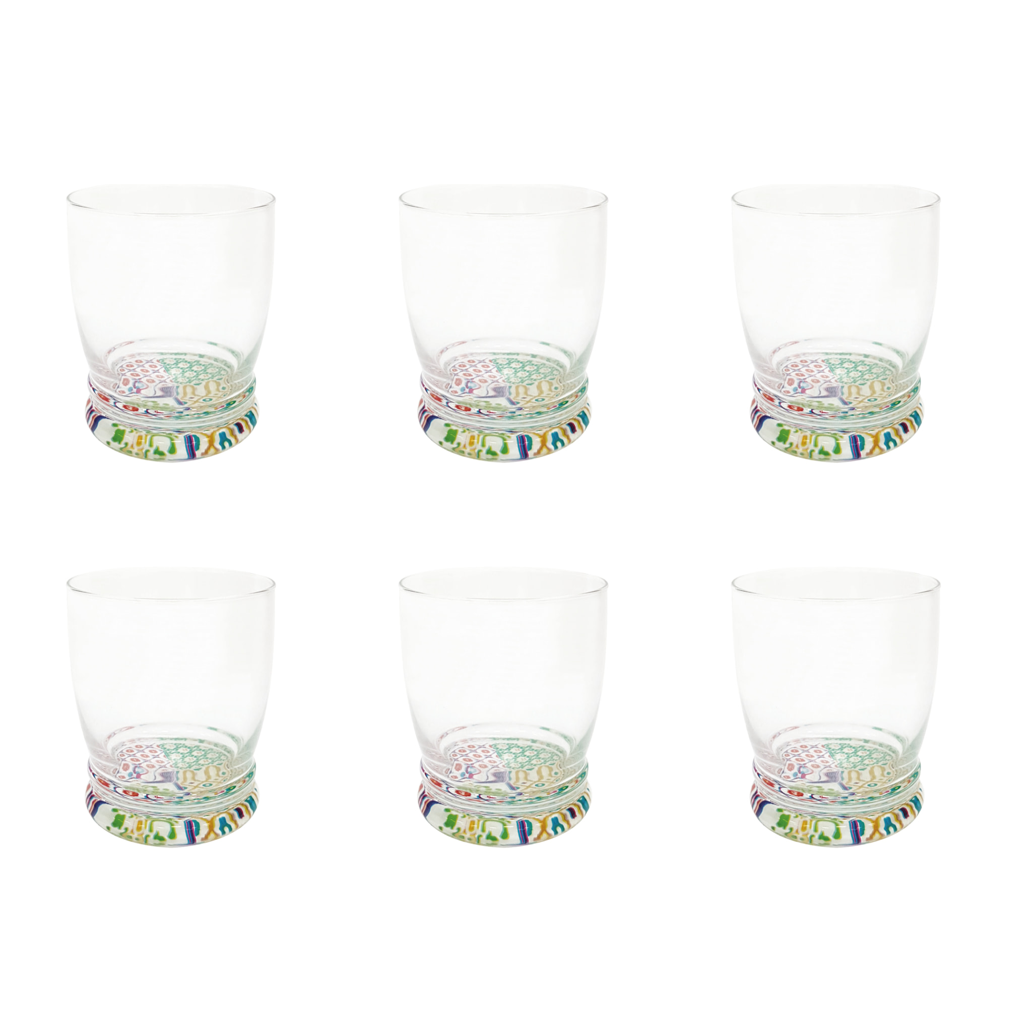 Set de 6 Verres Excelsa – Maioliche, Verre Multicolore