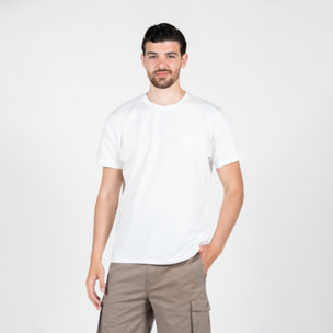 T-shirt basic con logo ricamato