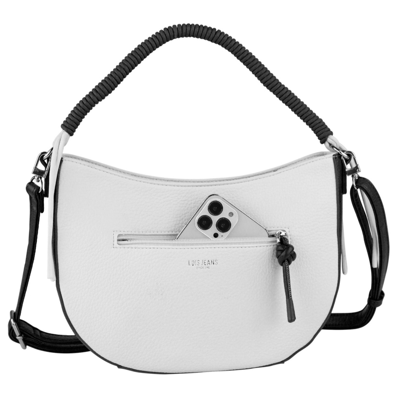 Bolso Bandolera Mujer Lois Shavanna Negro-Blanco