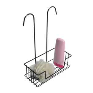 ETAGERE DE DOUCHE A SUSPENDRE NOIR MAT SERGIO 1NV MSV