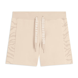 Pantaloni Shorts con Motivo Grafico e Logo FREDDY