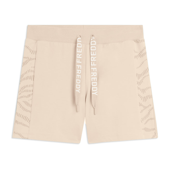 Pantaloni Shorts con Motivo Grafico e Logo FREDDY
