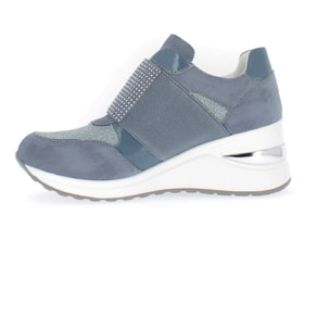 Armata di Mare Scarpe Donna Sneakers Casual con la Zeppa AMD S22H19403 Blue