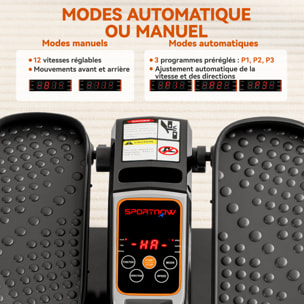 Mini Vélo elliptique 12 vitesses mode manuel & auto 3 programmes télécommande écran LCD