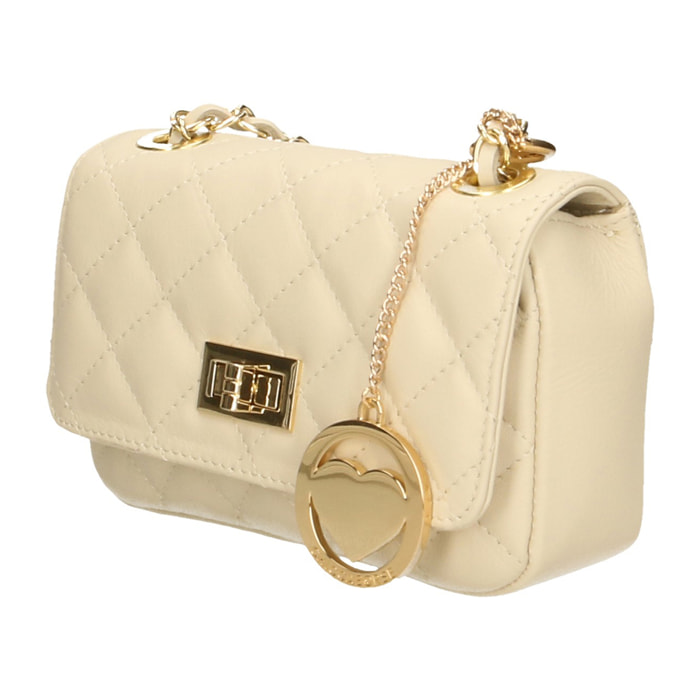 Chicca Borse Borsetta Clutch Beige