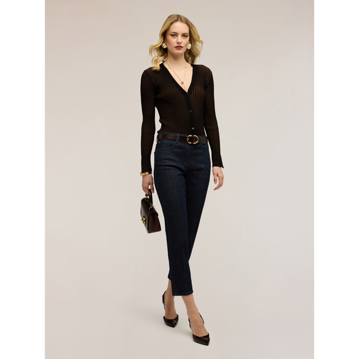 Motivi - Jeans regular lavado rinse - Azul