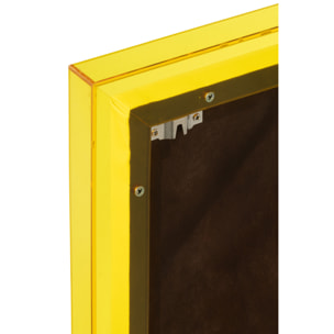 J-Line Tableau de Citations Energy/Believe - toile - blanc/jaune fluo - 2 pièces